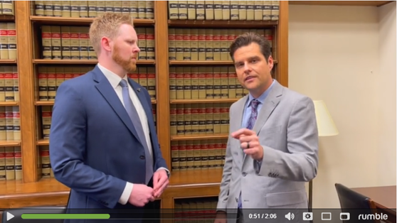 Fwd: Committee Update with Congressman Matt Gaetz!