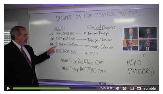 VIDEO Update: Votes Coming on Gun Control Next Week!
