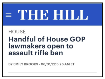 BETRAYAL: Republicans in Congress Backing Assault Weapon Ban!
