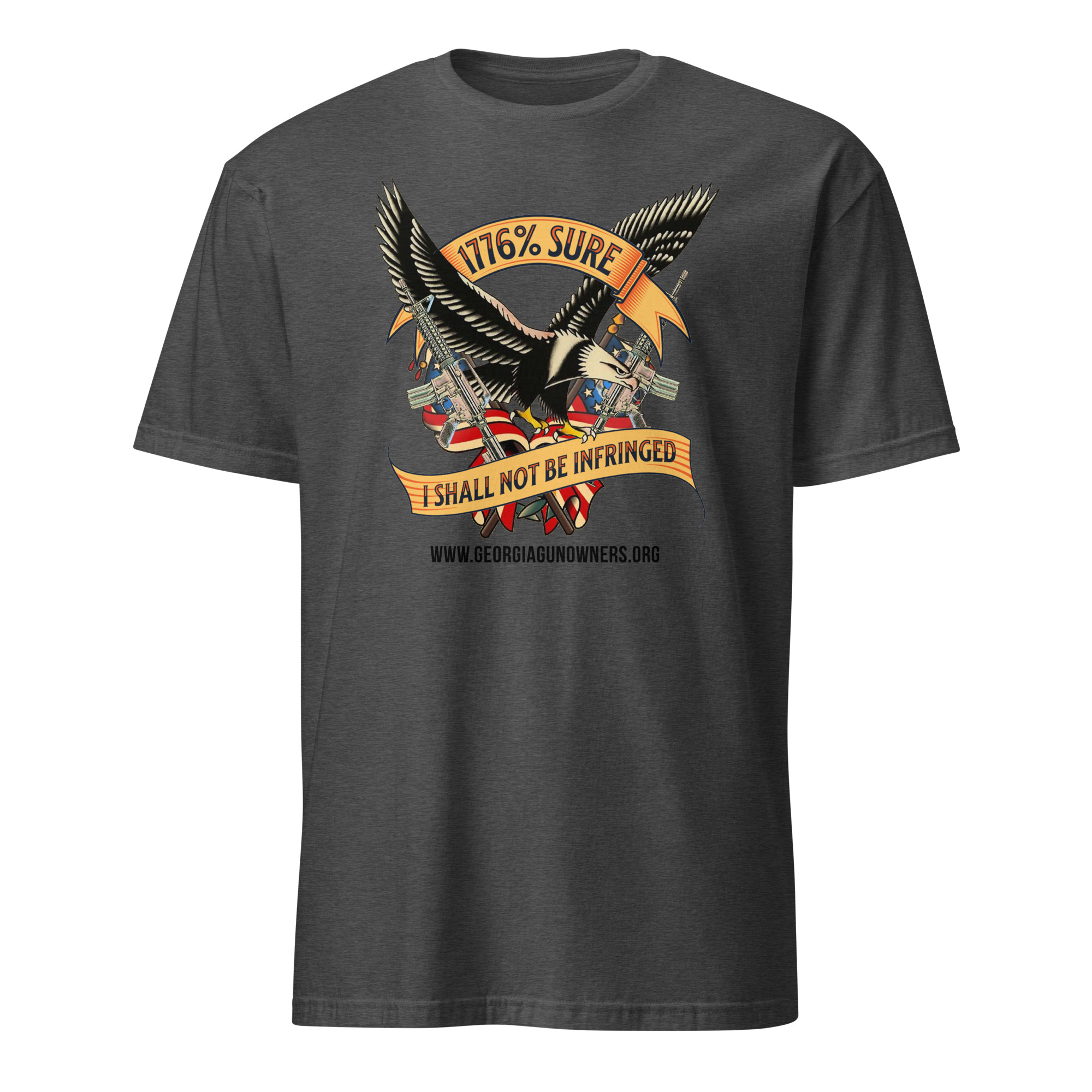 Supersoft - Short Sleeve - Unisex - Black Text - "I'm 1776% Sure" - Image 2