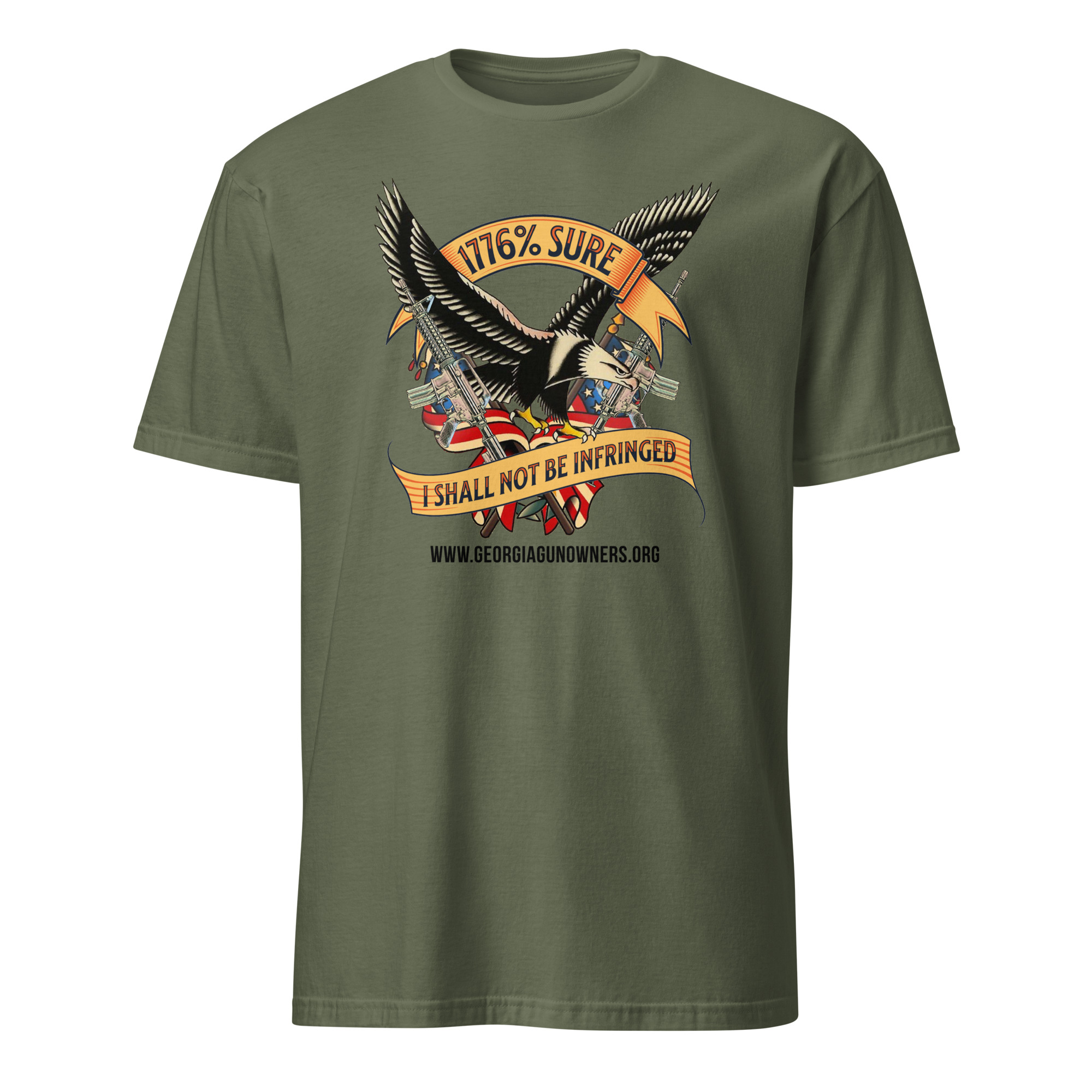 Supersoft - Short Sleeve - Unisex - Black Text - "I'm 1776% Sure"