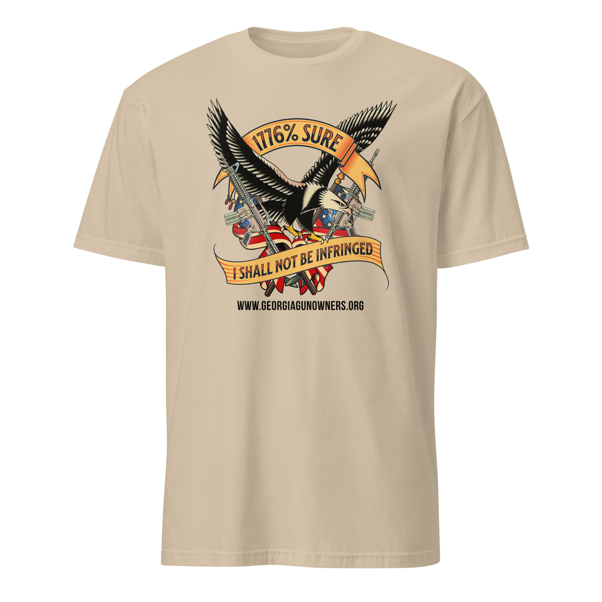 Supersoft - Short Sleeve - Unisex - Black Text - "I'm 1776% Sure" - Image 4