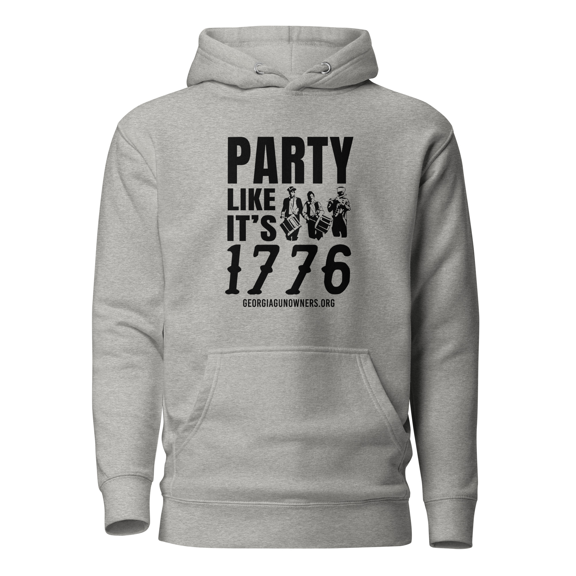 Soft - Party Like It's 1776 - Black Text - Unisex - Hoodie - Image 4