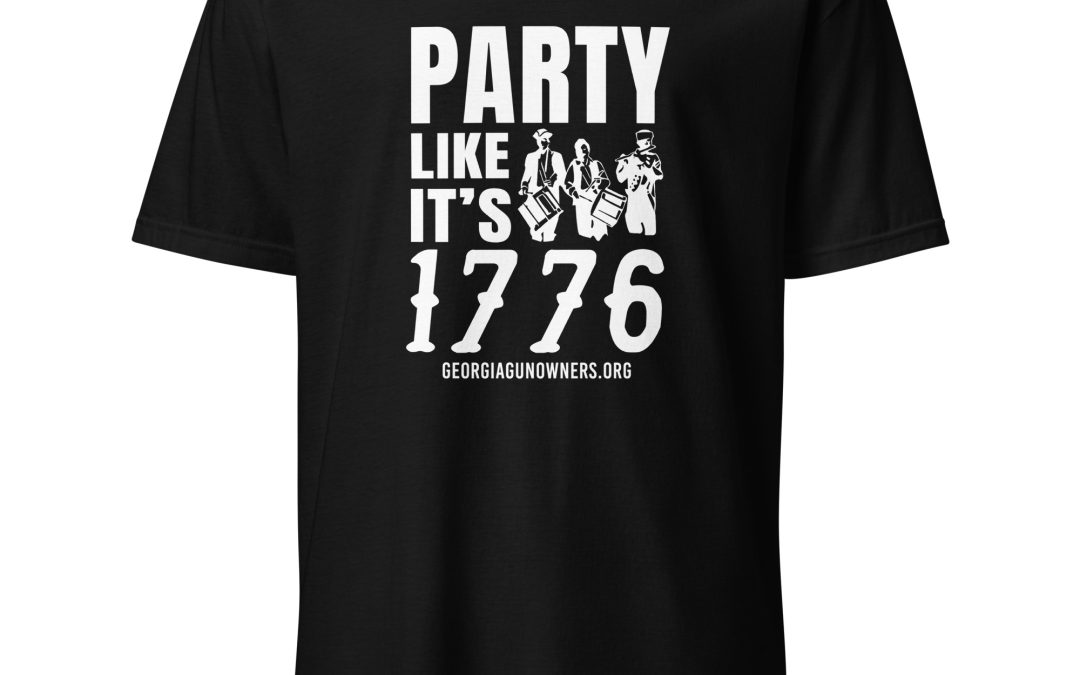 Supersoft – Short Sleeve – White Text – “Party Like It’s 1776”