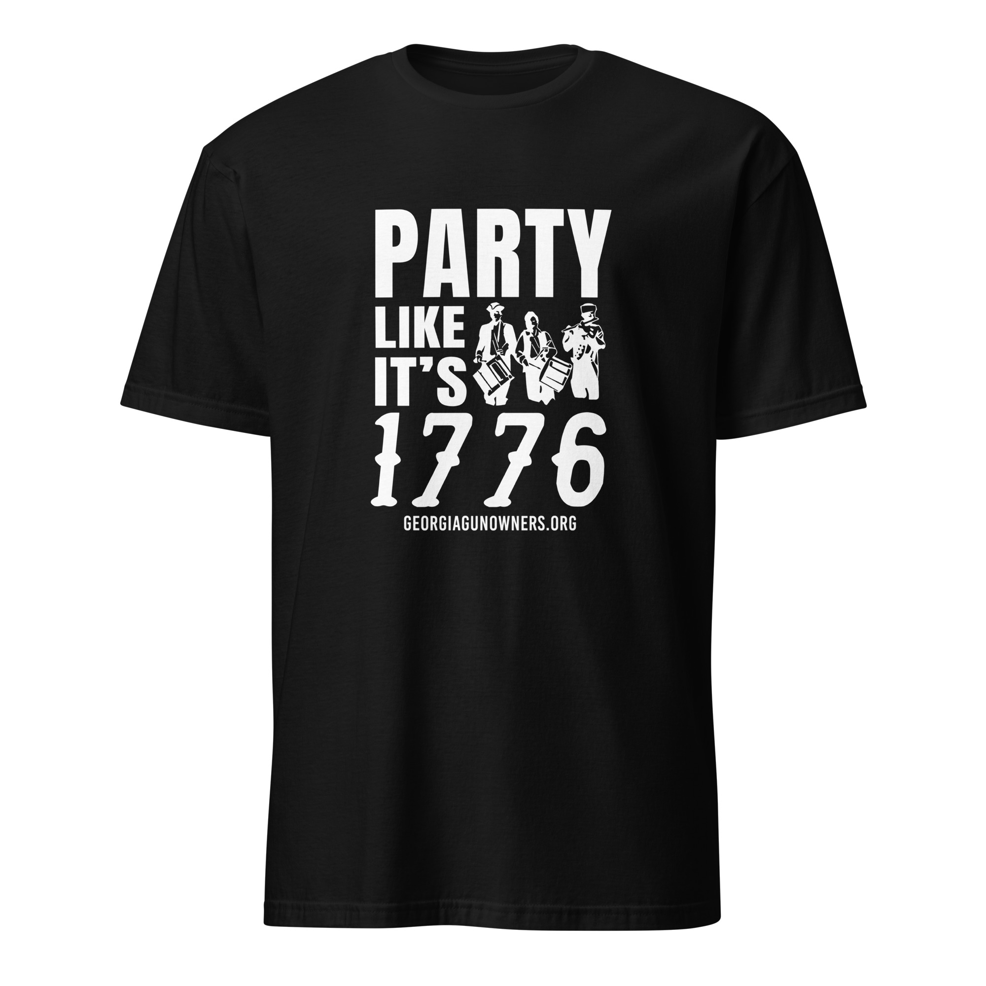 Supersoft – Short Sleeve – White Text – “Party Like It’s 1776”