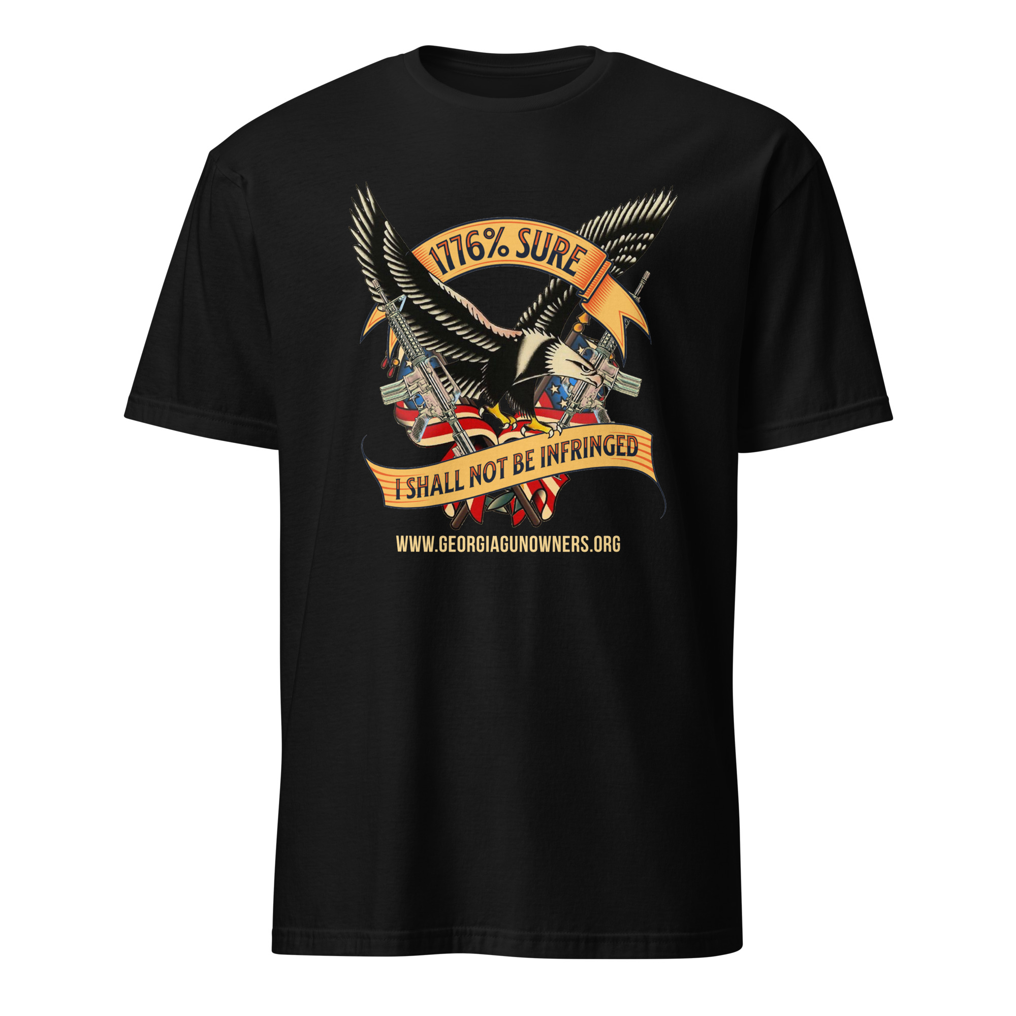 Supersoft – Short-Sleeve – Unisex – Gold Text -“I’m 1776% Sure” - Image 2