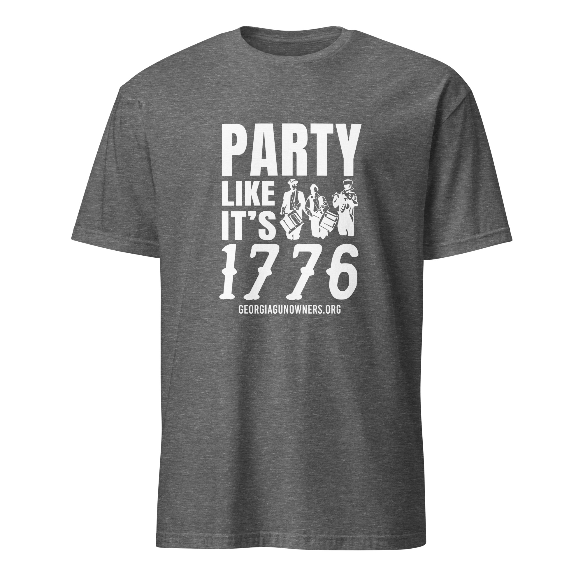 Supersoft – Short Sleeve – White Text – “Party Like It’s 1776” - Image 4