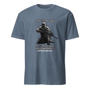 Supersoft – Short-Sleeve – Unisex – White Letters “I Trust In God”