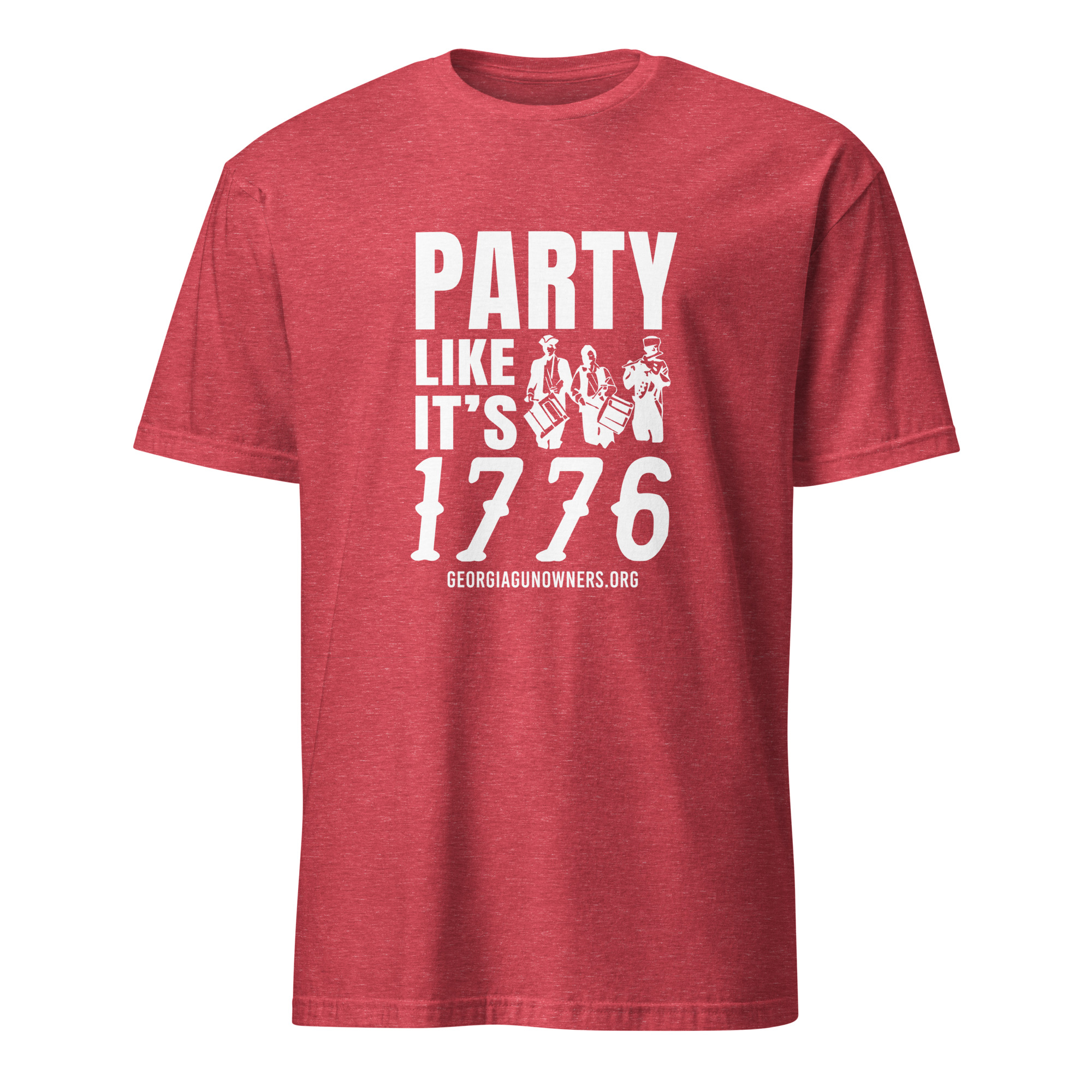 Supersoft – Short Sleeve – White Text – “Party Like It’s 1776” - Image 6