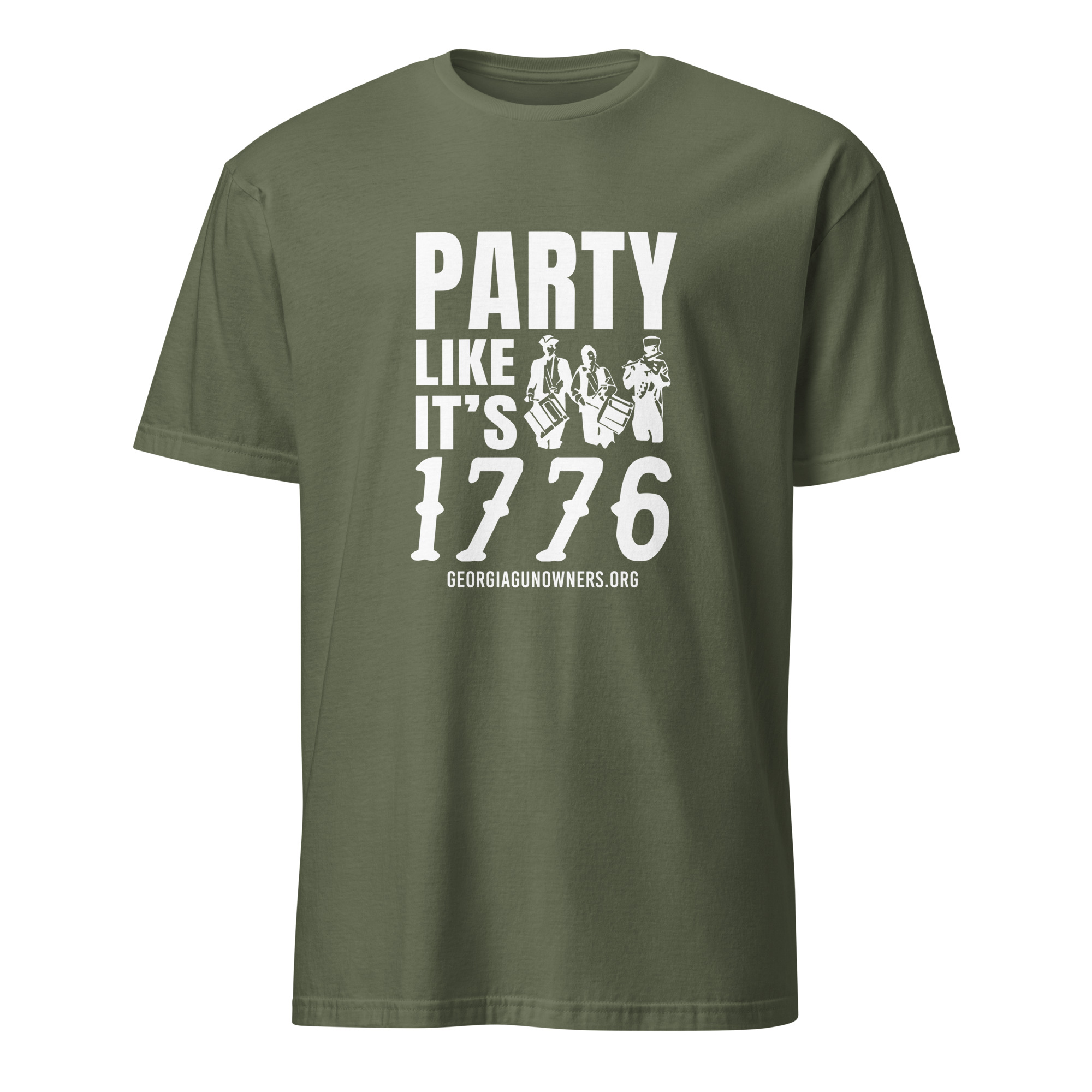 Supersoft – Short Sleeve – White Text – “Party Like It’s 1776” - Image 5