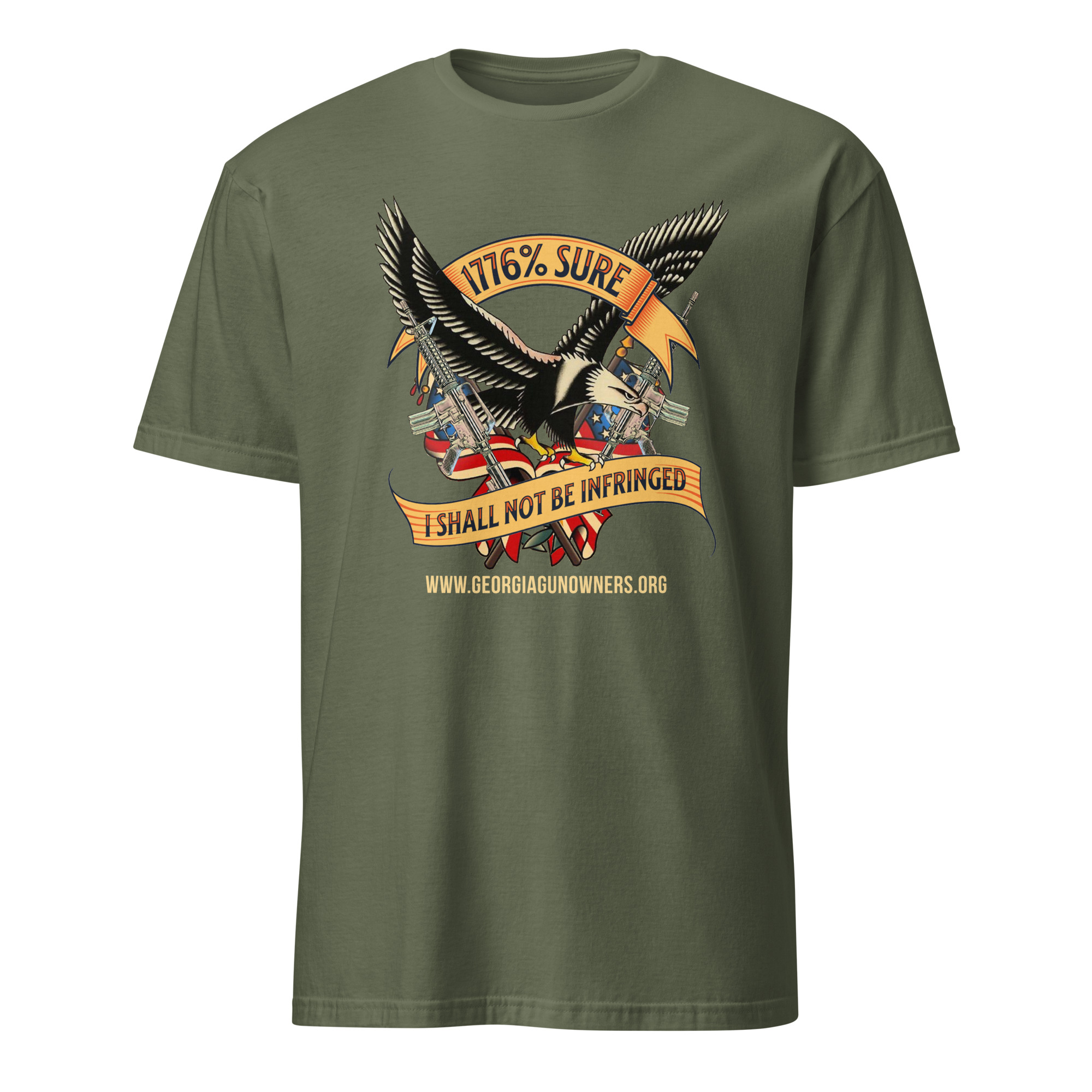 Supersoft – Short-Sleeve – Unisex – Gold Text -“I’m 1776% Sure” - Image 5