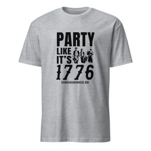 Supersoft – Short-Sleeve- Unisex – Dark Text – “Party Like It’s 1776”