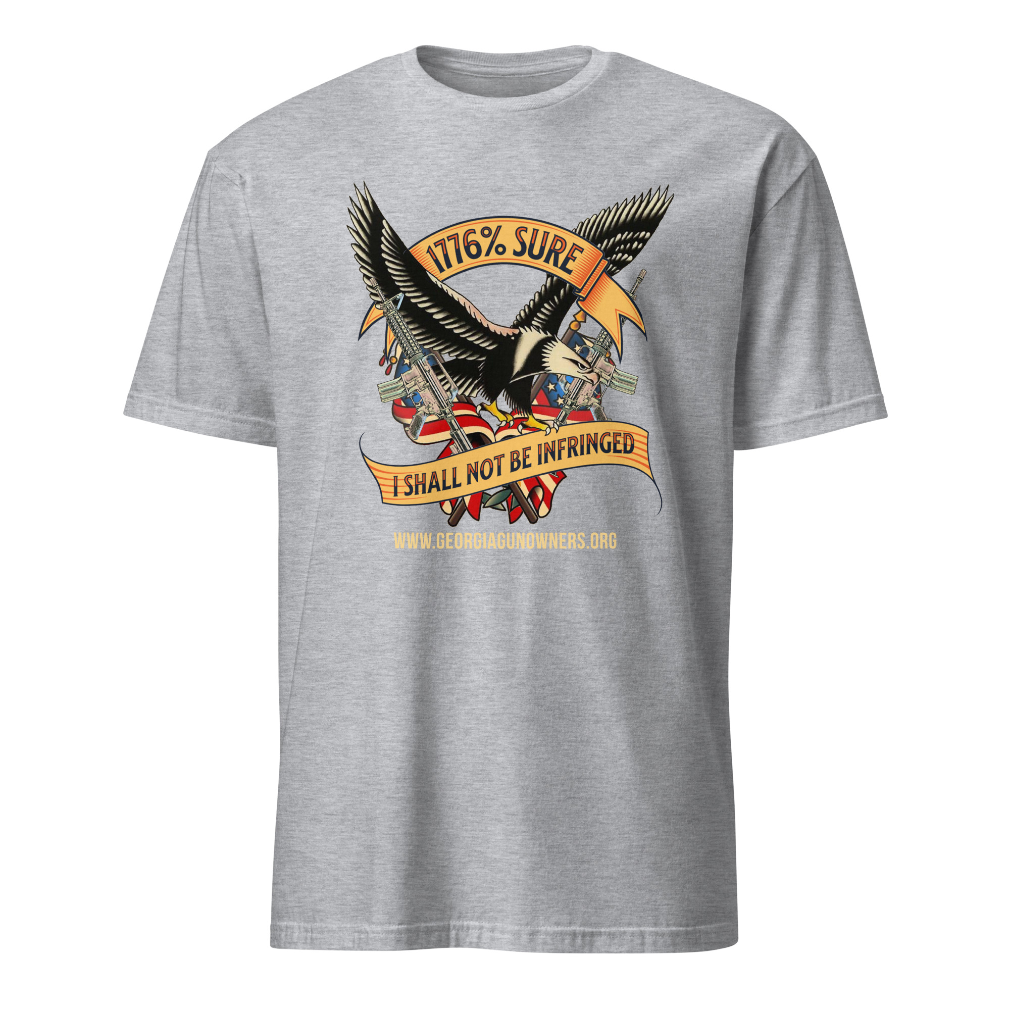 Supersoft – Short-Sleeve – Unisex – Gold Text -“I’m 1776% Sure” - Image 8