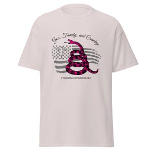 Supersoft – Short Sleeve – Women’s – Black Text – God, Family and Country